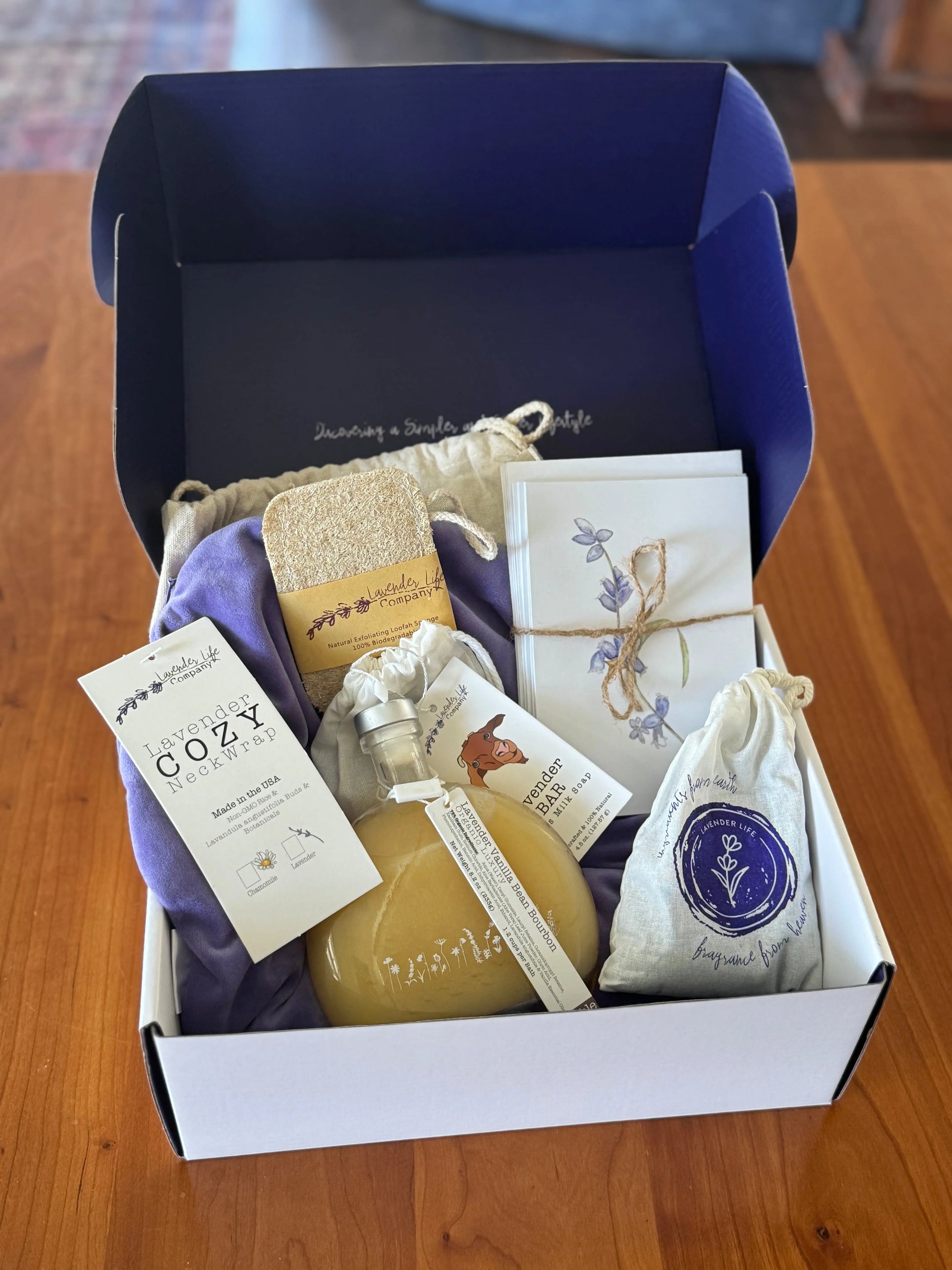 Calm & Cozy Gift Box Lavender Life Company