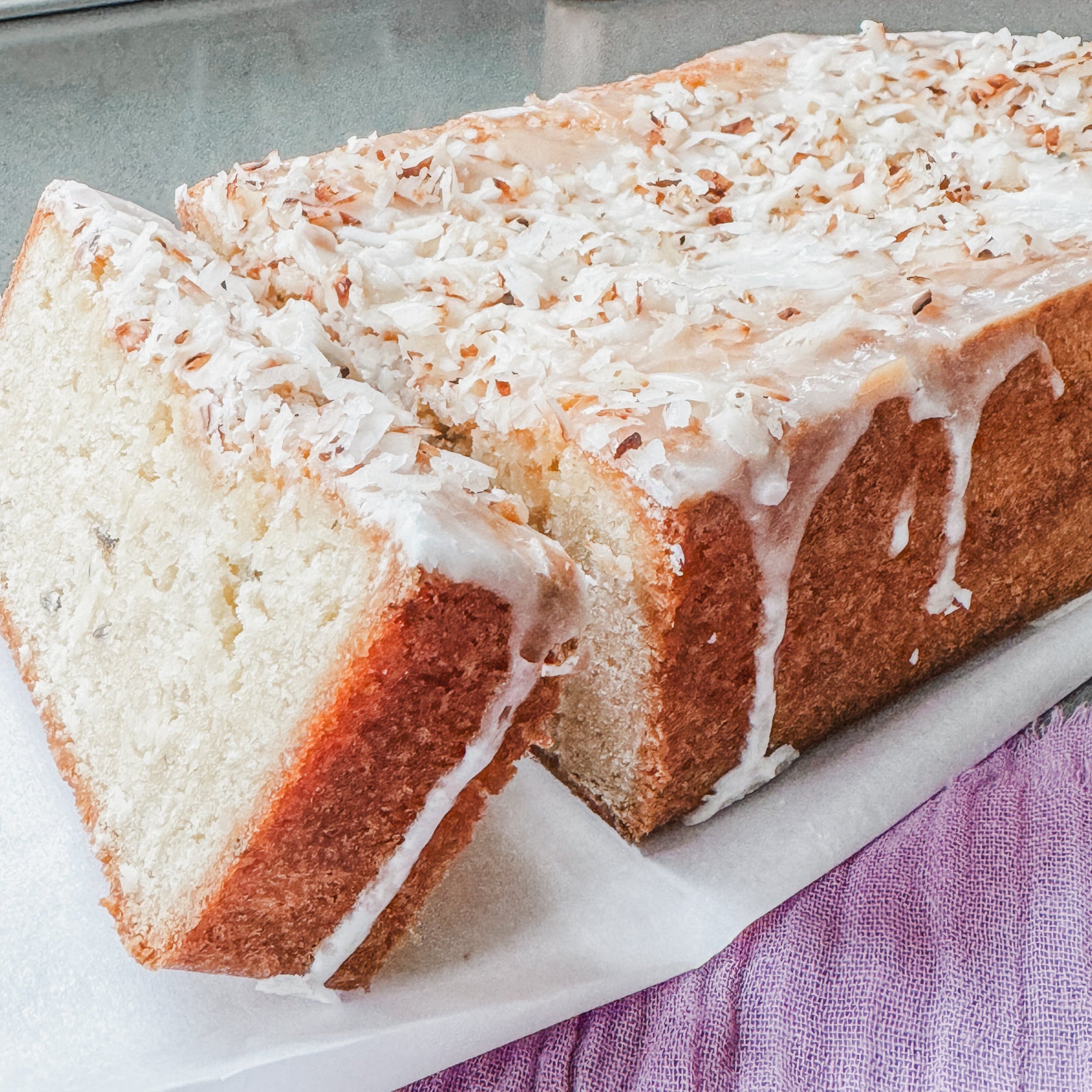 Coconut and Lavender Pound Cake