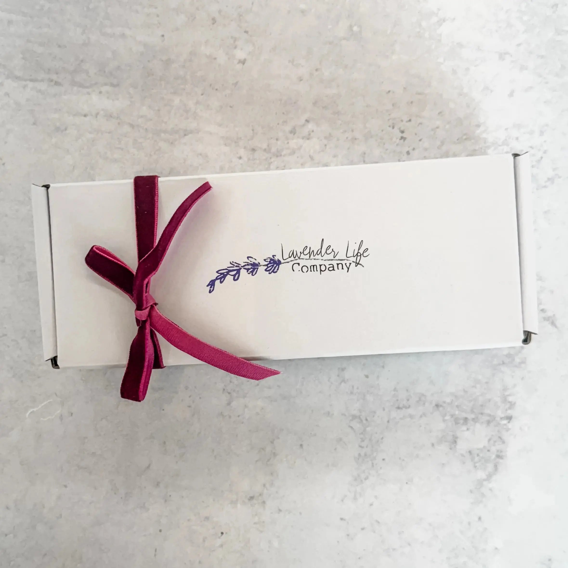 Gift box of lavender fudge for Valentine's Day