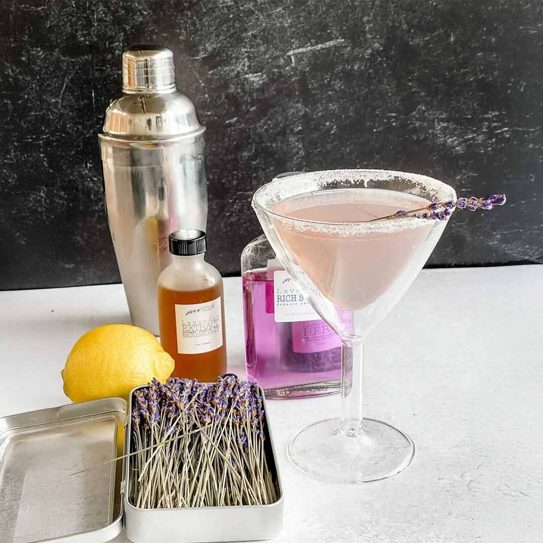 Lavender lemon drop martini