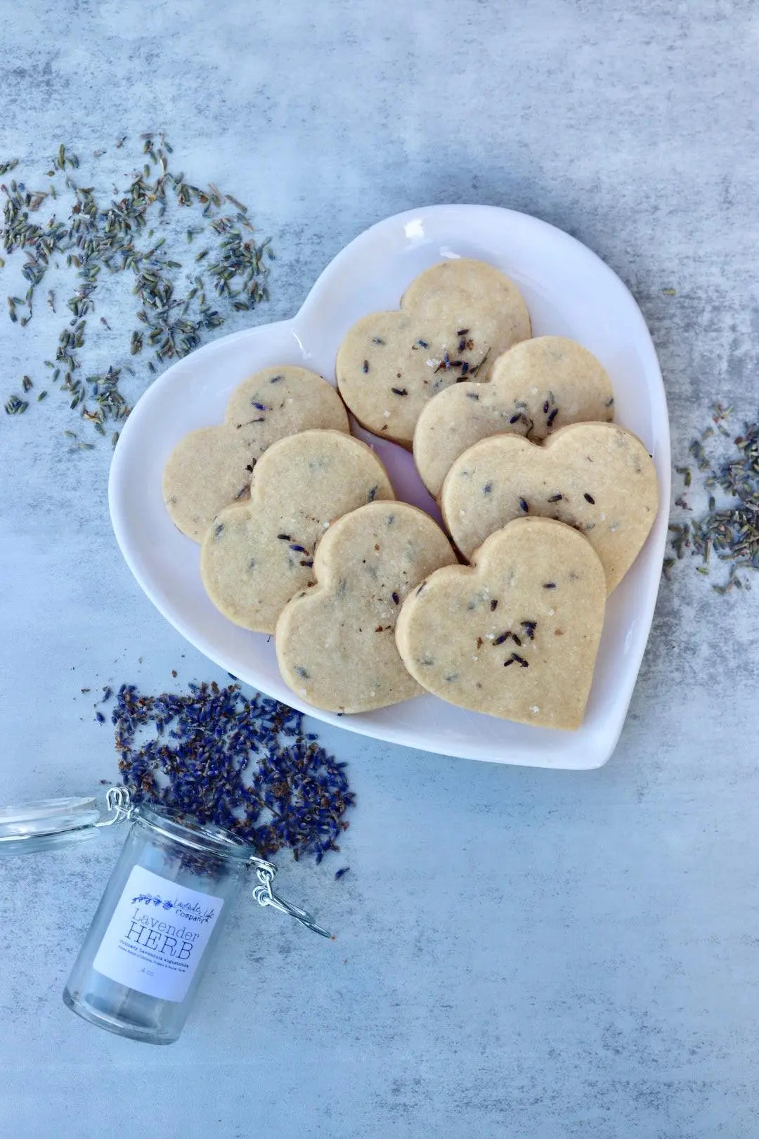 lavender shortbread cookies