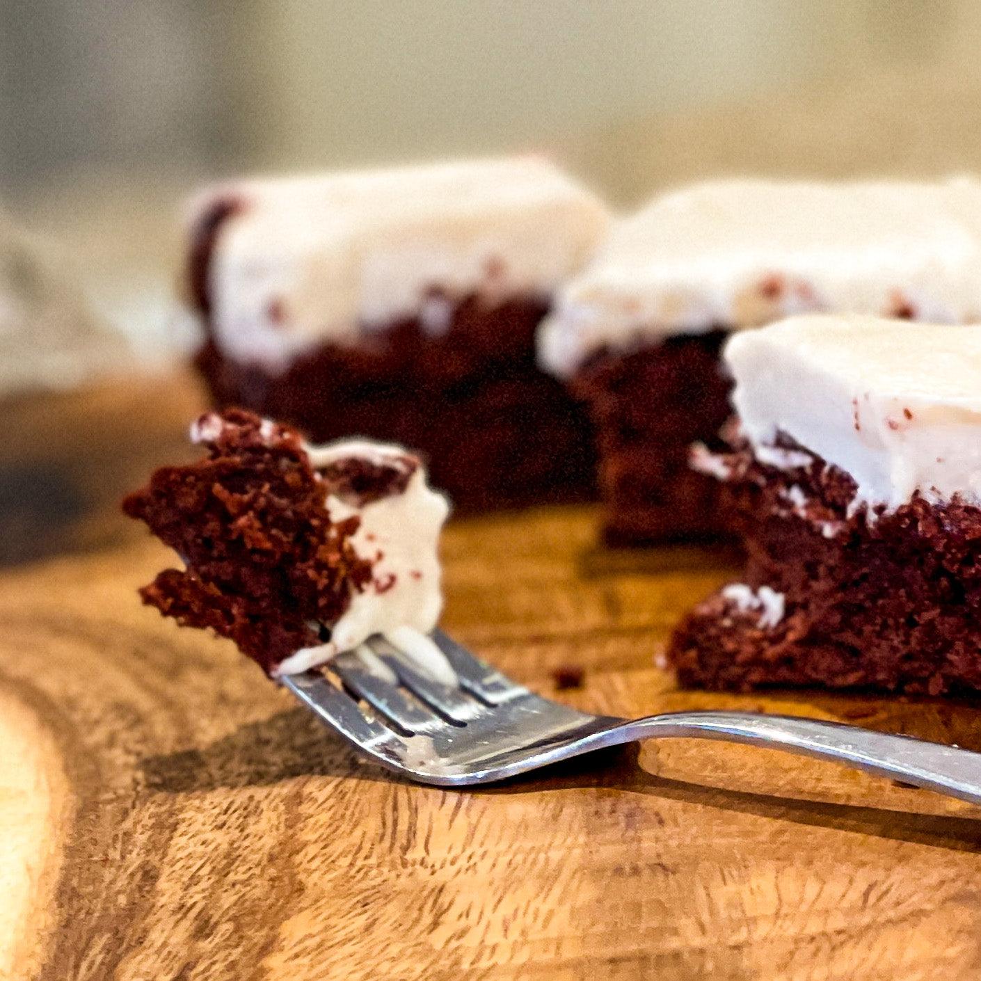 Red Velvet Beet Cake with Lavender Brown Butter Icing - Lavender Life Company