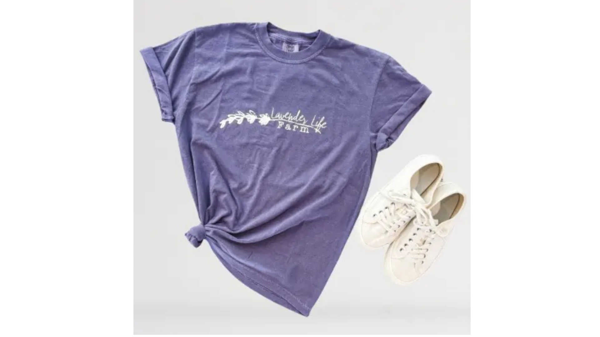 lavender life farm shirt