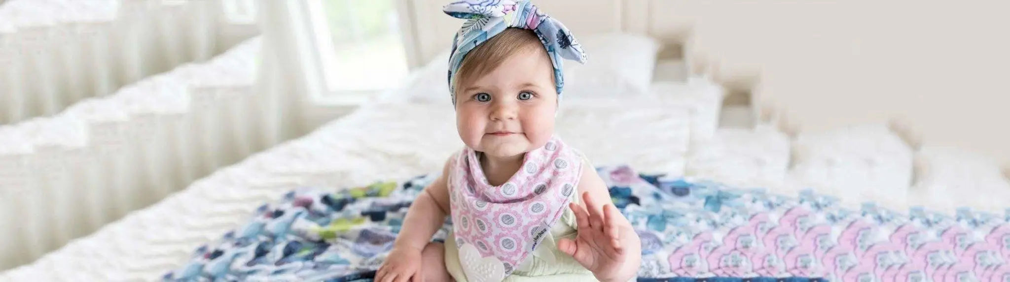 Bib-Bud-2-in-1-Reversible-Bandanna-Teething-Bib Lavender Life Company