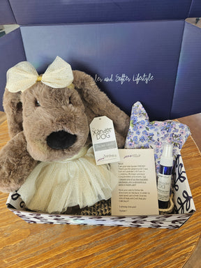Xander Stuffed Dog Gift Set- With Clothing & More
