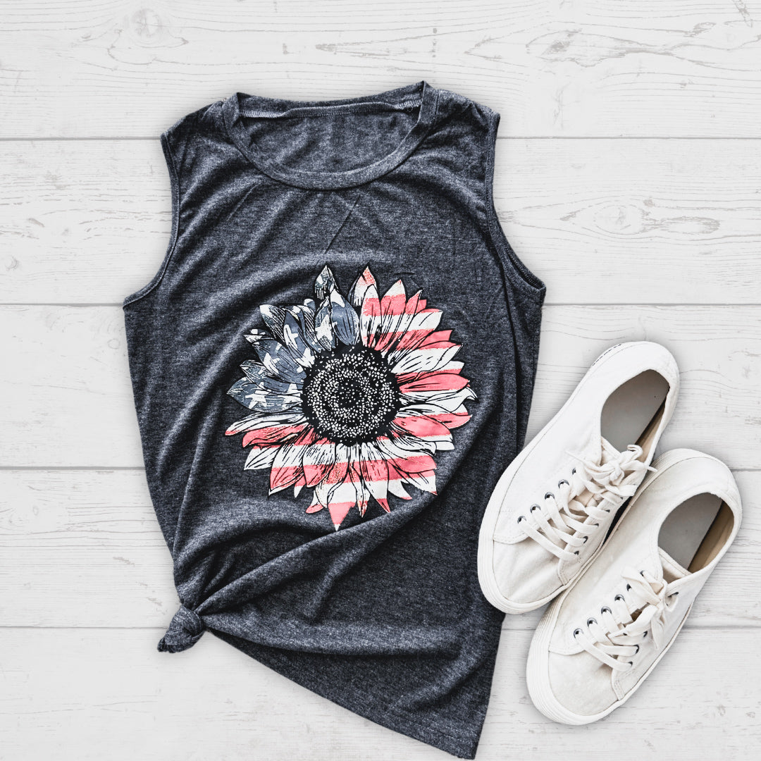 American Sunflower T- Shirt