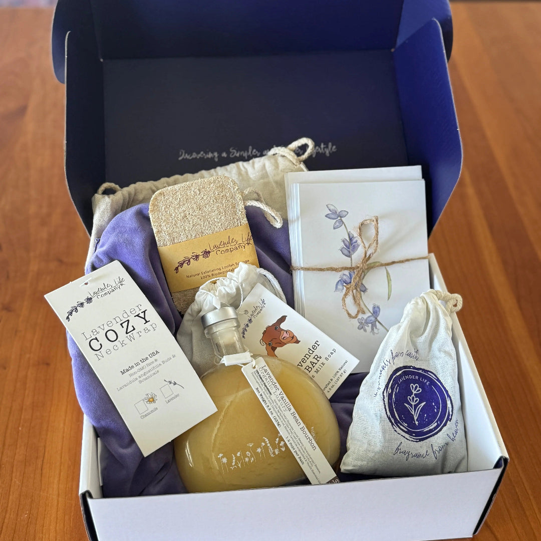 Calm & Cozy Gift Box Lavender Life Company