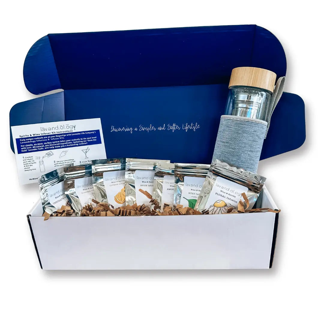 Lavendology Infuser Kit with lavender and botanicals
