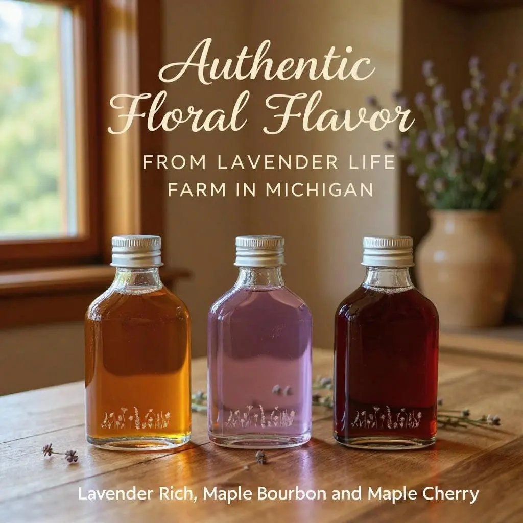 Lavender Syrup Sampler Collection Lavender Life Company