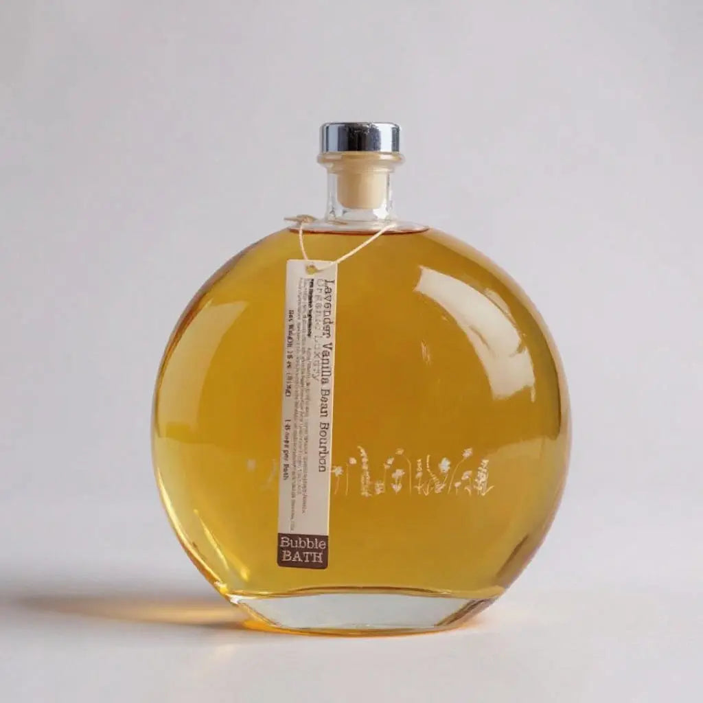 Lavender - Vanilla - Bourbon Bubble Bath + Luffa Sponge Lavender Life Company