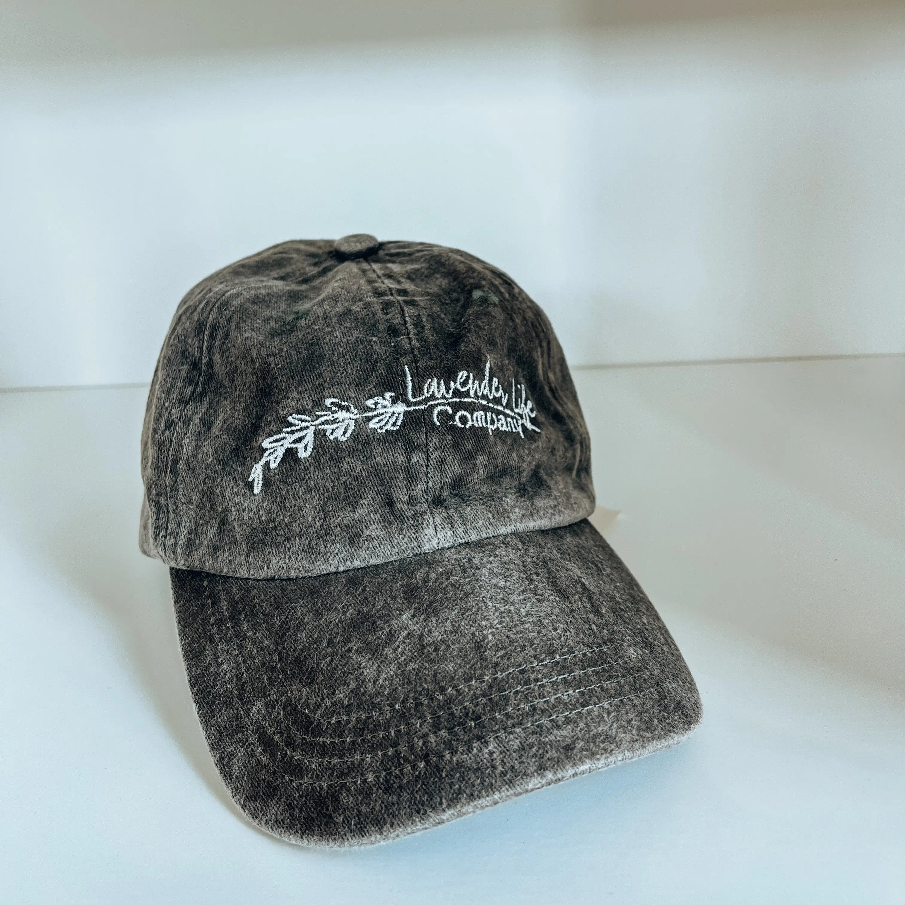 ハット Etavirp Logo Stone Wash Buchet Hat  Gray Lavender Life - Lavender Infused Gifts, Bath & Body, Culinary
