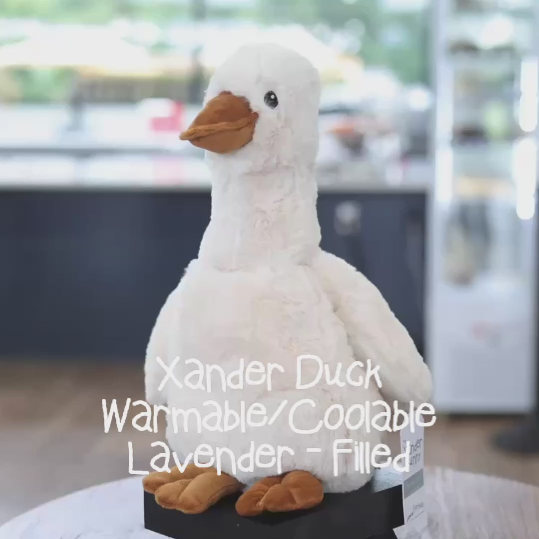 Load video: Xander Duck - Lavender Comfort Stuffed Animal