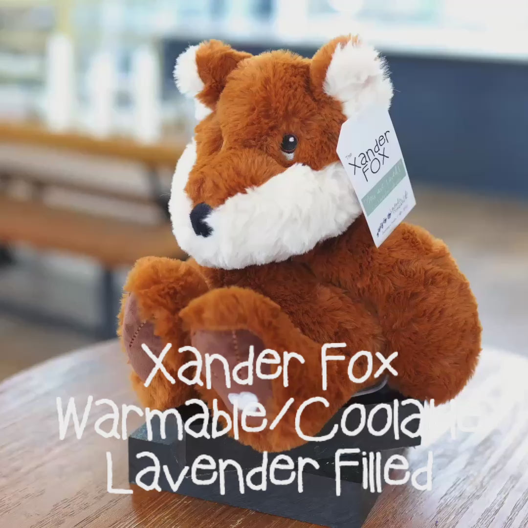 Load video: Xander Fox - Lavender Comfort Stuffed Animal
