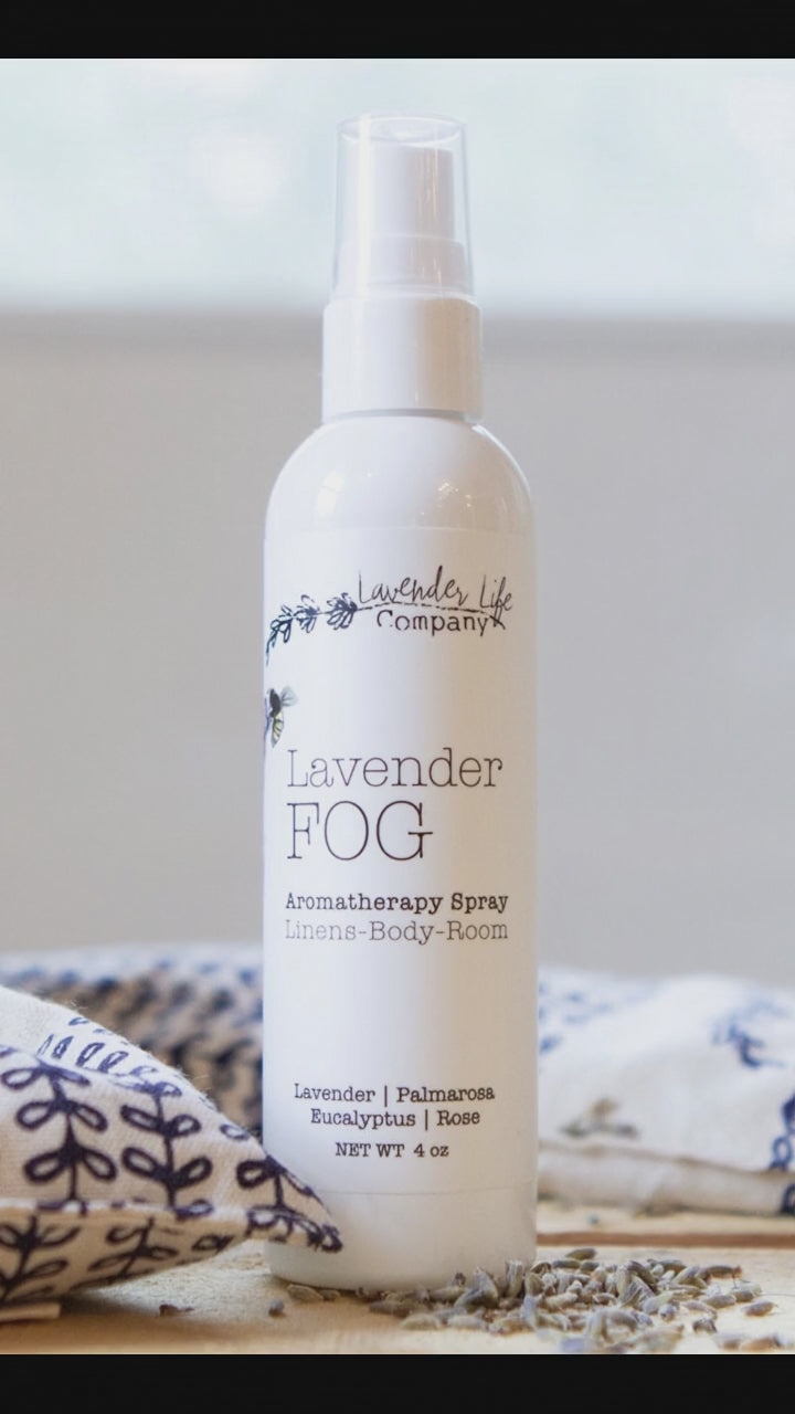Load video: Lavender FOG - Aromatherapy Home Spray Mist