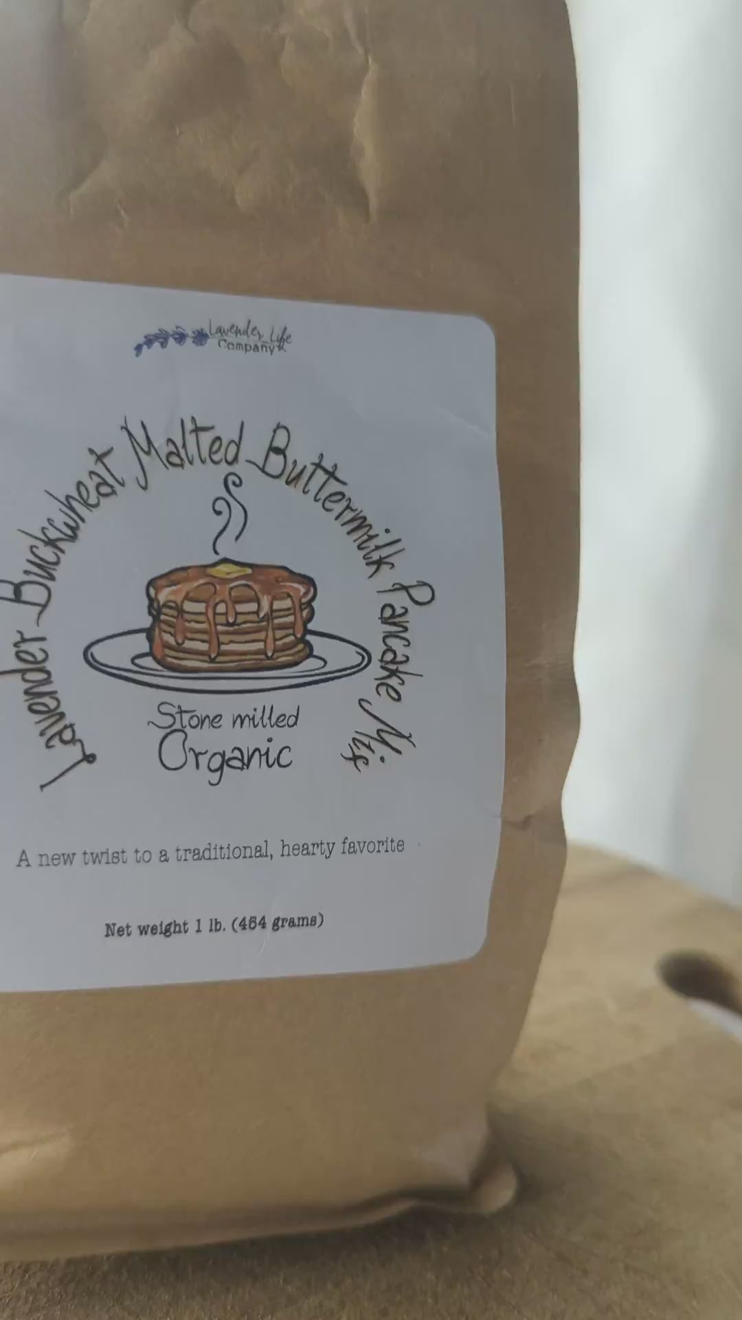 Load video: Lavender Buckwheat Malted Buttermilk Pancake Mix