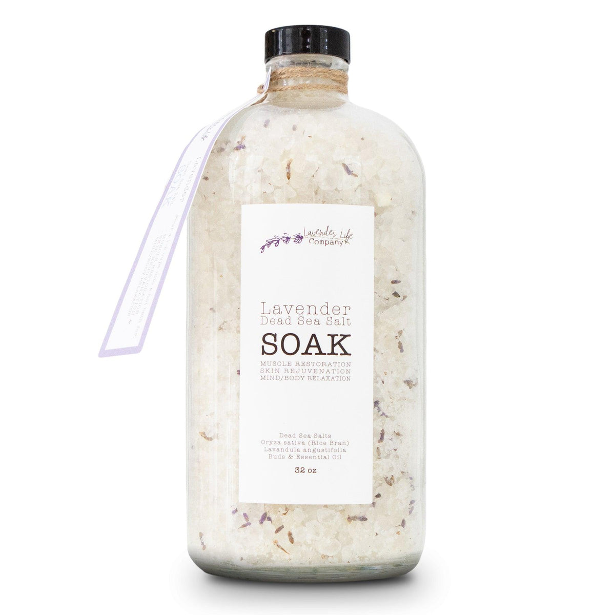 Bath Soak - Lavender & Dead Sea Salt - Lavender Life Company