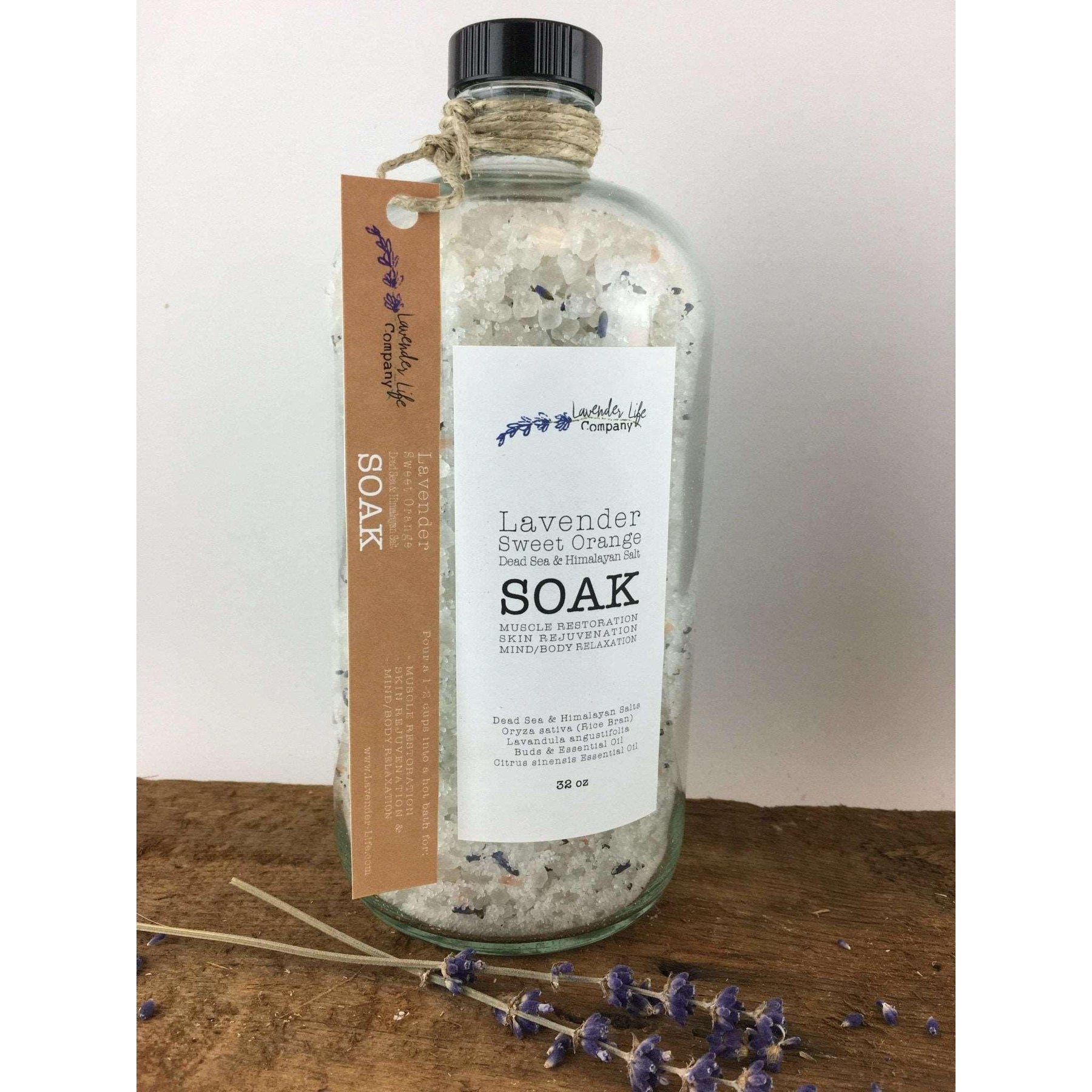 Bath Soak - Lavender & Dead Sea Salt - Lavender Life Company