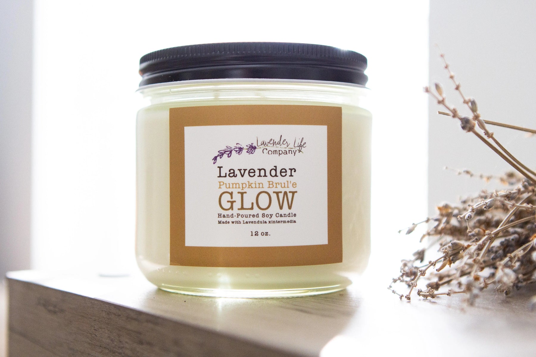 Lavender Glow Soy Candle - Lavender Life Company