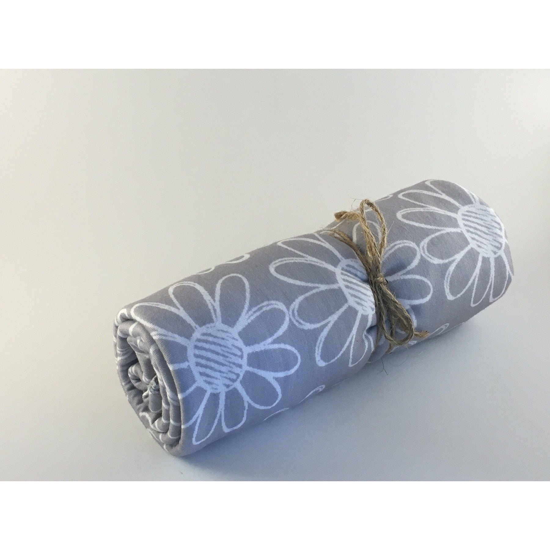 Swaddle Buds- Breathable Stretchy Wraps- Grey Flower - Lavender Life Company