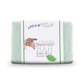 Lavender Bar Soap with Peppermint & Goat's Milk - Lavender Life Company