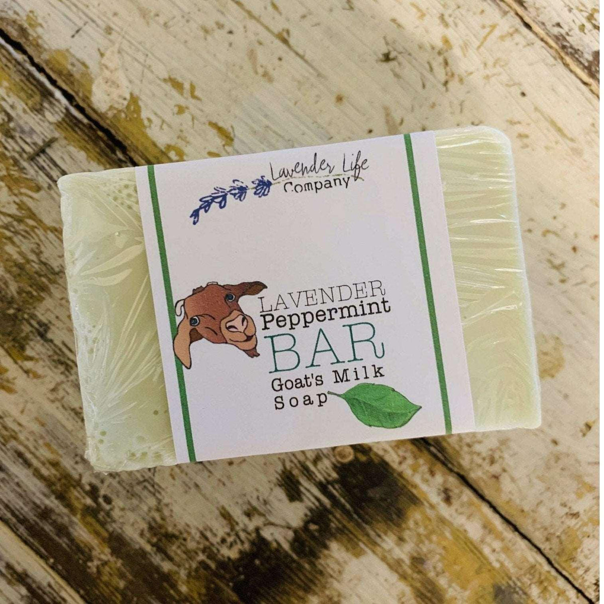Lavender Bar Soap with Peppermint & Goat's Milk - Lavender Life Company