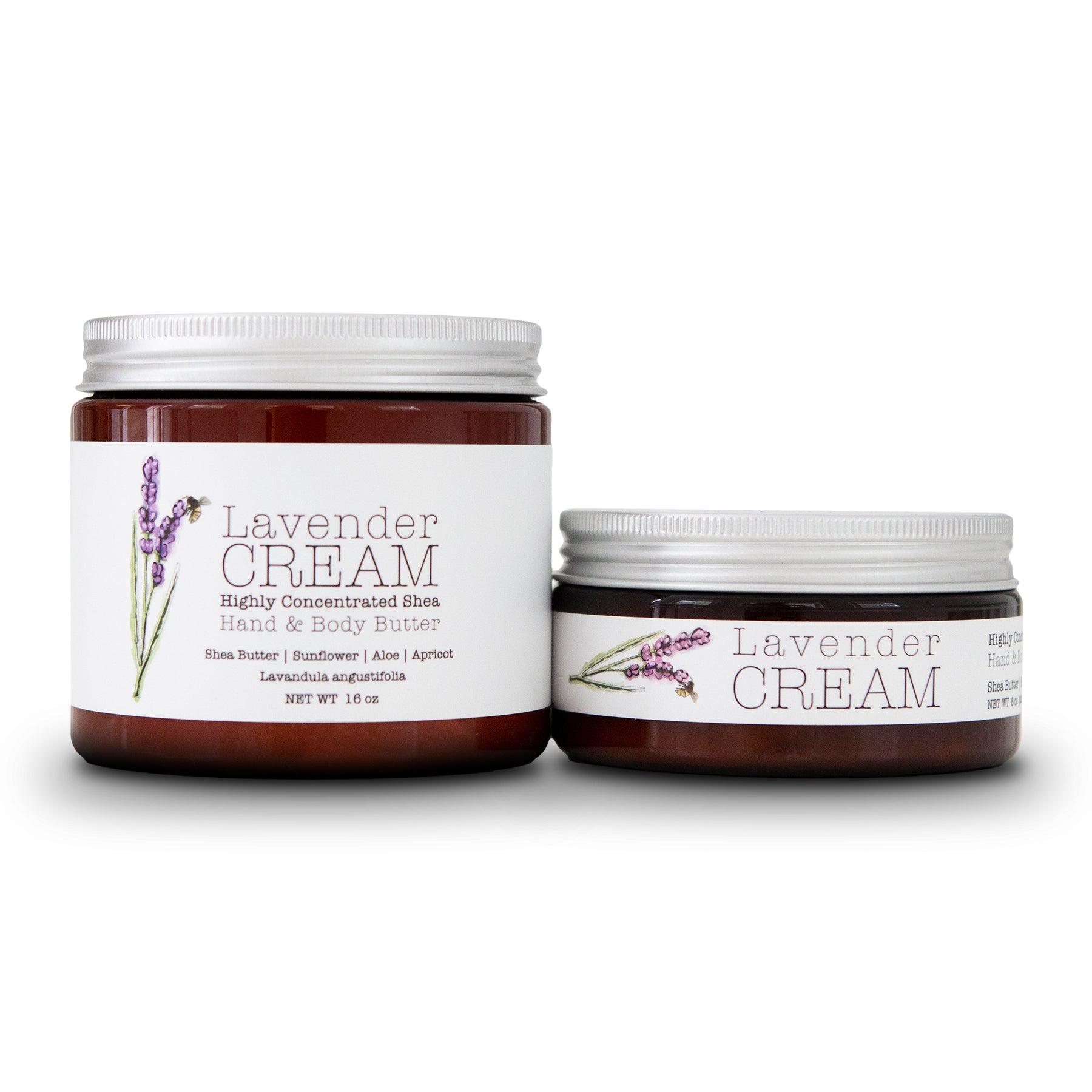 Lavender CREAM - Aromatherapy Hand & Body Cream -Lotion 8 oz or 16 oz - Lavender Life Company