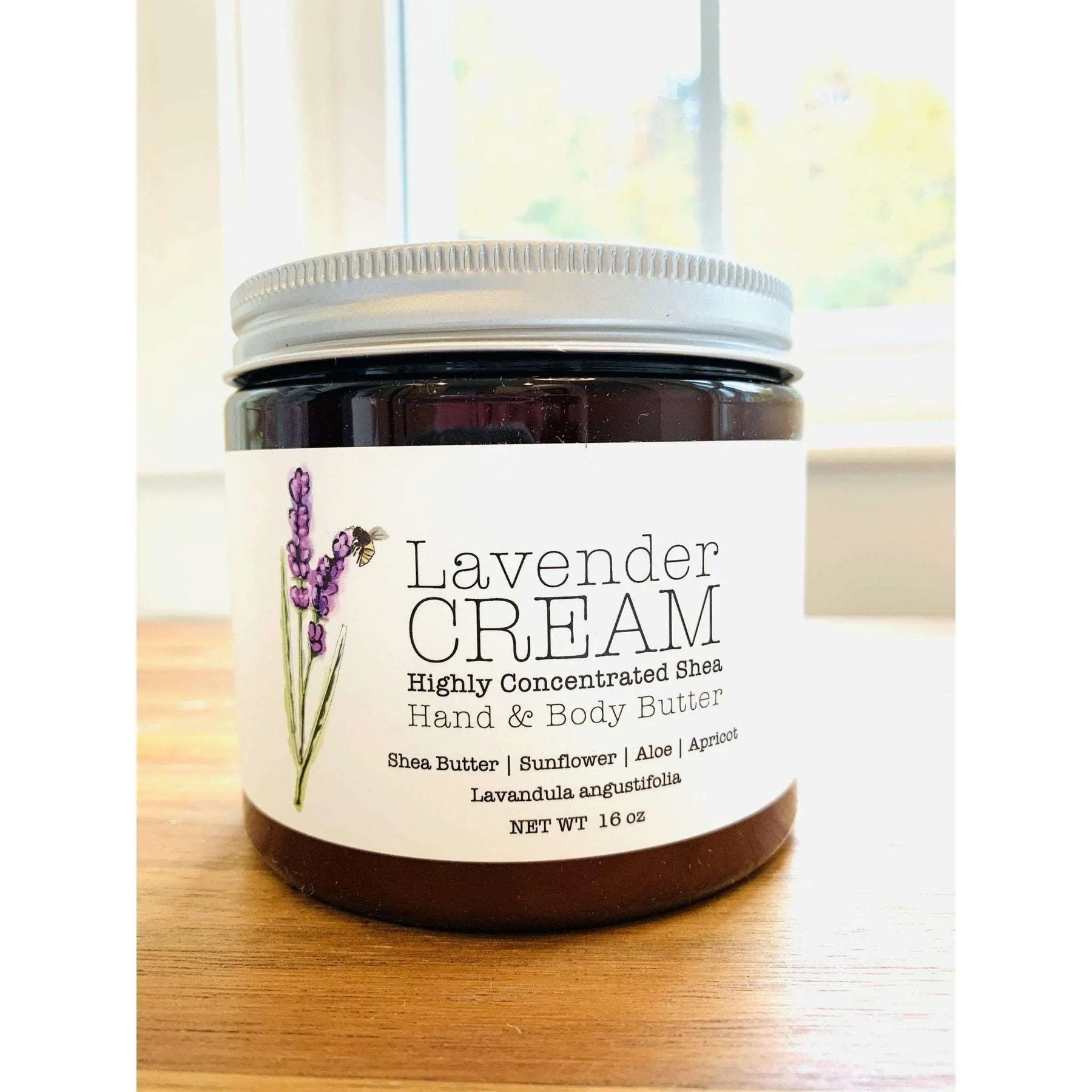 Lavender CREAM - Aromatherapy Hand & Body Cream -Lotion 8 oz or 16 oz - Lavender Life Company