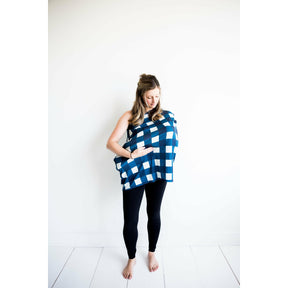 Cover Buds- Multi-Use Cover-up- Navy Plaid - Lavender Life Company
