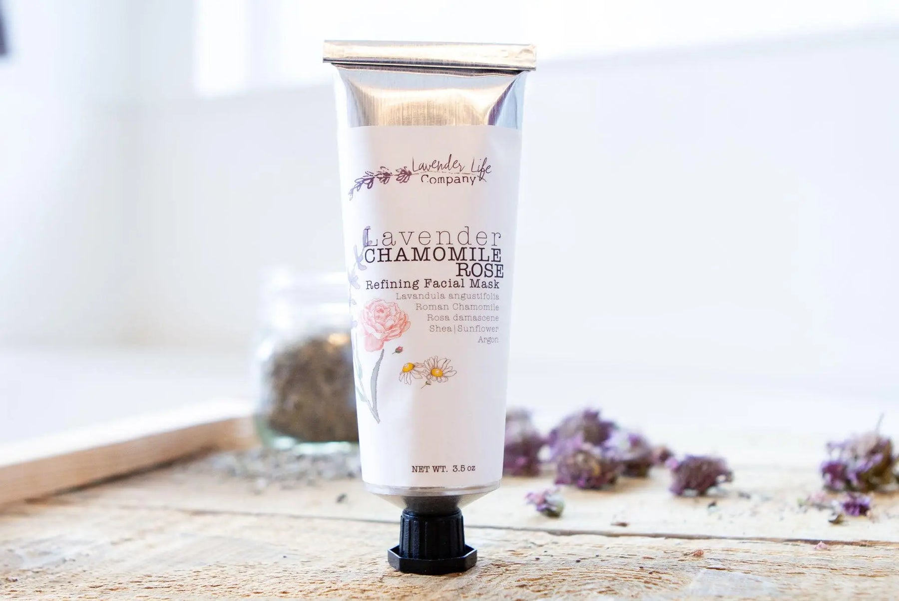 Refining Facial Mask with Lavender, Chamomile & Rose - Lavender Life Company