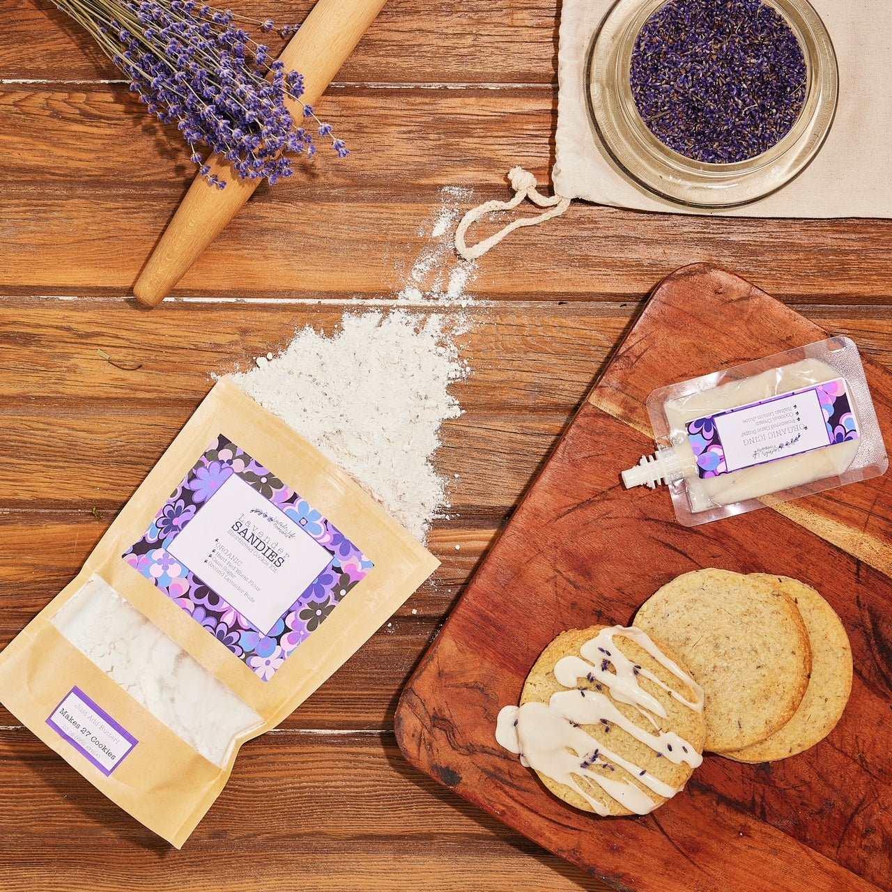 Sandies -A Lavender Shortbread Cookie Kit - Lavender Life Company