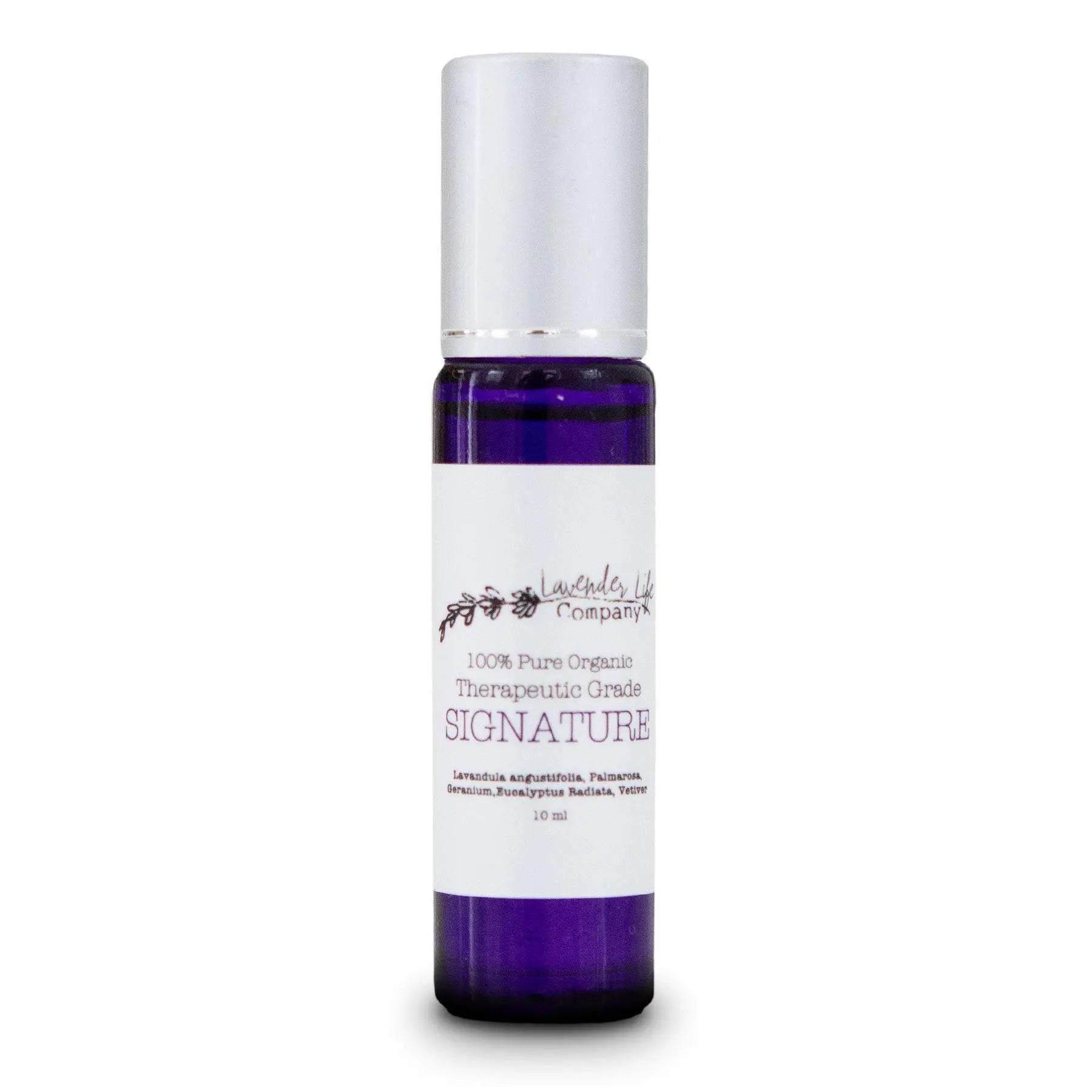 Signature Oil Roll-On - Signature Blend with Geranium, Eucalyptus and More - 100% Pure & Organic - Lavender Life Company