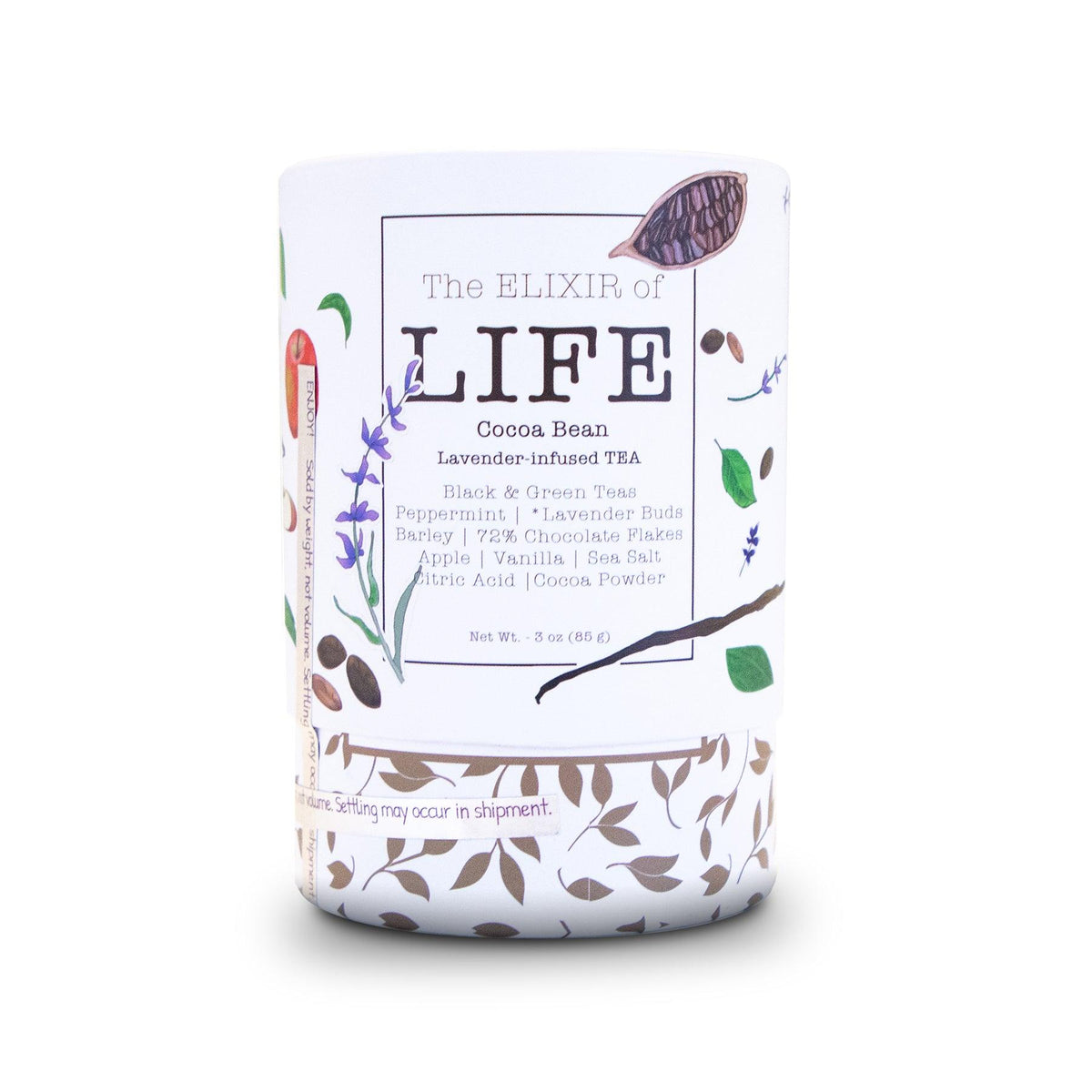 The ELIXIR of LIFE Cocoa Bean Lavender-Infused TEA - Lavender Life Company