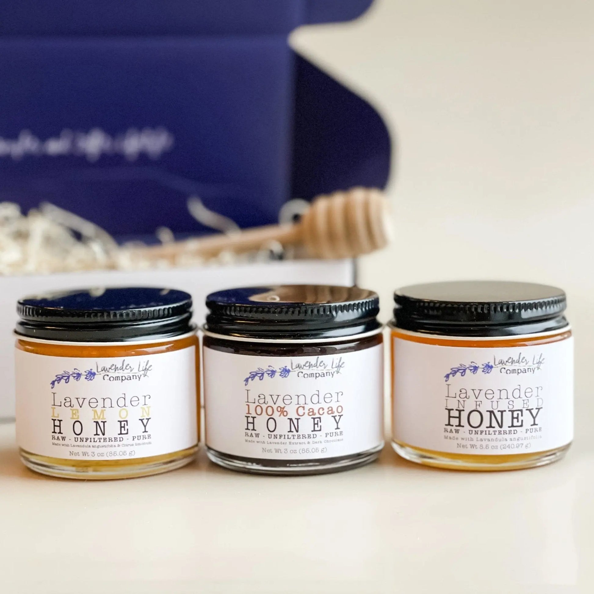 Trio Honey Gift Set | Best Honey Set | Lavender Life Company